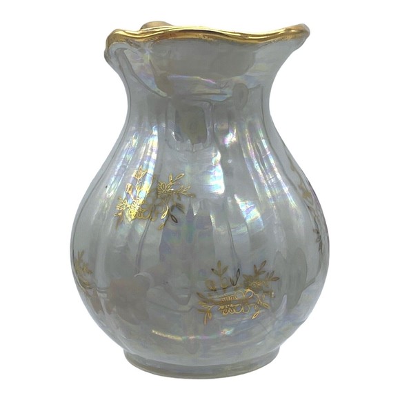 VINTAGE Japan Lusterware Portrait Of Courting Couple Pitcher and Bowl Gold Rim - Picture 6 of 15